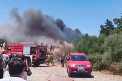 Οριοθετημένη η φωτιά κοντά σε σπίτια στην Βιγλιά Ιεράπετρας