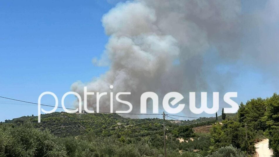 Ηλεία: Μεγάλη κινητοποίηση για δασική πυρκαγιά στο Γεράκι Αμαλιάδας - Επιχειρούν και εναέρια μέσα-Ήχησε το 112