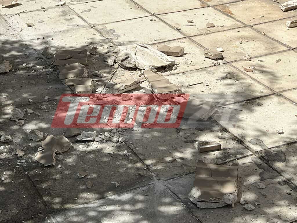 Πάτρα: Συνεχίζεται η "βροχή" σοβάδων στην πόλη-Ακόμη ένα περιστατικό αυτή τη φορά στην οδό Ναυαρίνου-ΦΩΤΟ