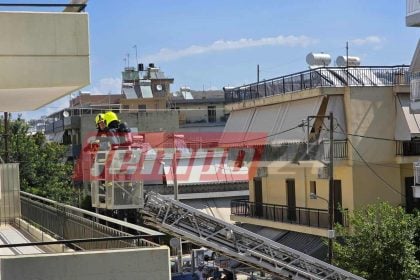 Πάτρα: Πυρκαγιά σε κτίριο κοντά στην πλατεία Παπανδρέου ΦΩΤΟ