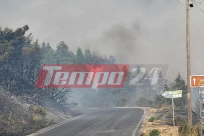Nύχτα αγωνίας στον Φενεό Κορινθίας - To tempo24 στο πύρινο μέτωπο - ΦΩΤΟ