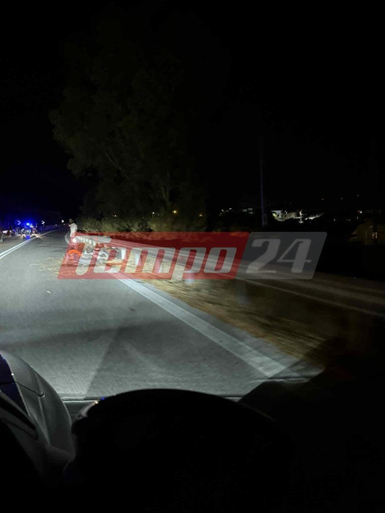 Αχαΐα: Εξετράπη μηχανή στον Ψαθόπυργο - Δύο τραυματίες στο νοσοκομείο ΦΩΤΟ