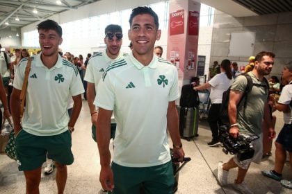 Παναθηναϊκός: Με χαμόγελα η αναχώρηση για το κρίσιμο ματς με την Ρέιντζερς