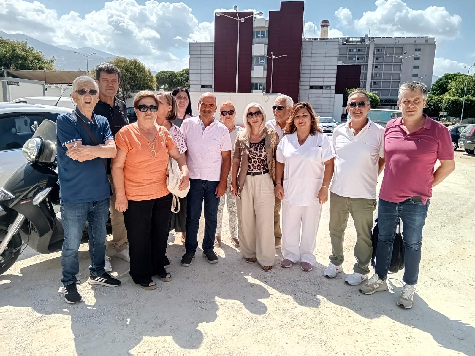 Κλιμάκιο του Κινήματος Δημοκρατίας του Νομού Αχαΐας, στο Νοσοκομείο Άγιος Ανδρέας
