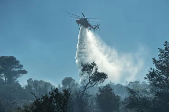 Μαίνεται η φωτιά σε δάσος στο Λιθωτό Κιλκίς - Επιχειρούν και εναέρια μέσα
