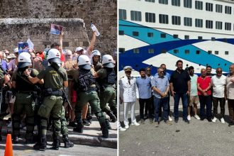 Δύο κόσμοι στη Ρόδο για τους Ισραηλινούς τουρίστες: Συγκέντρωση με συλλήψεις, υποδοχή με γλυκά και κεράσματα
