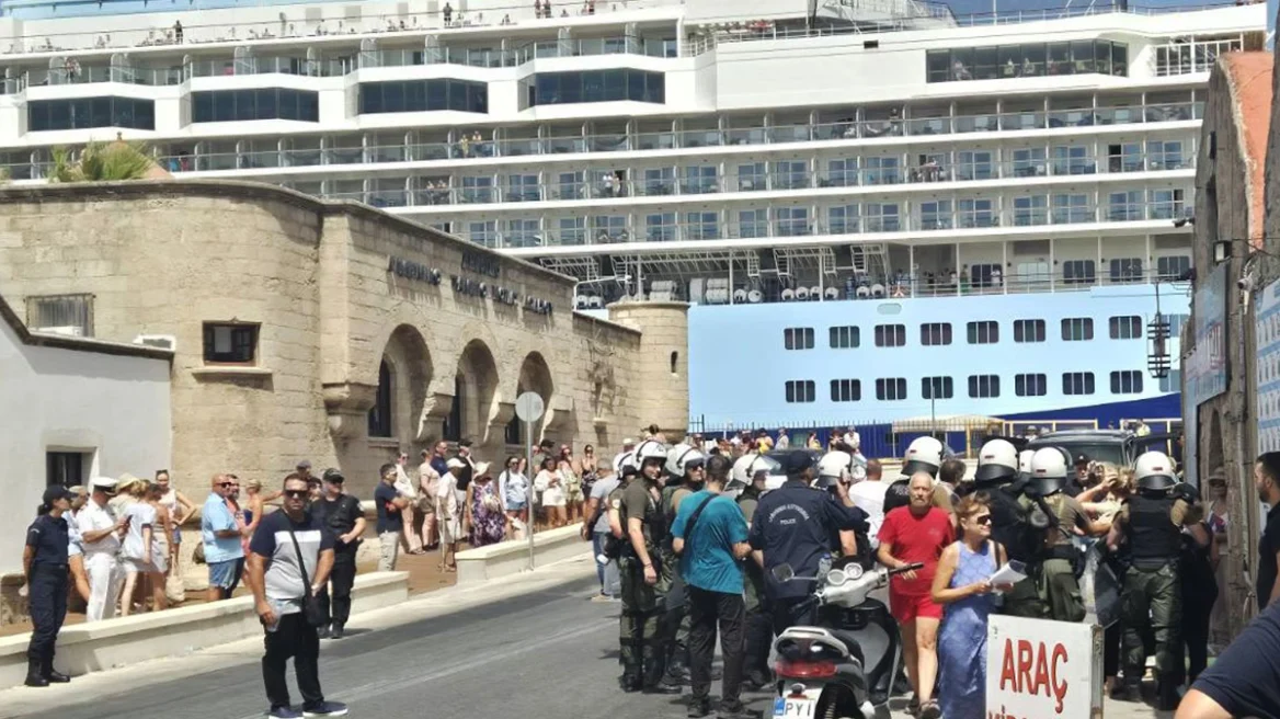 Ρόδος: Επεισόδια κοντά στο λιμάνι για την άφιξη Ισραηλινών τουριστών - Μέτρα ασφαλείας και προσαγωγές (ΒΙΝΤΕΟ)