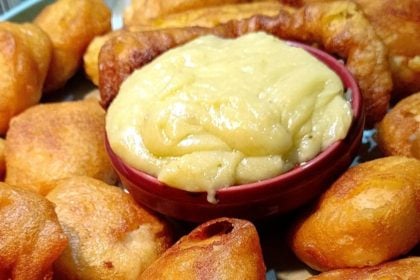 Μπακαλιάρος τηγανητός με σκορδαλιά
