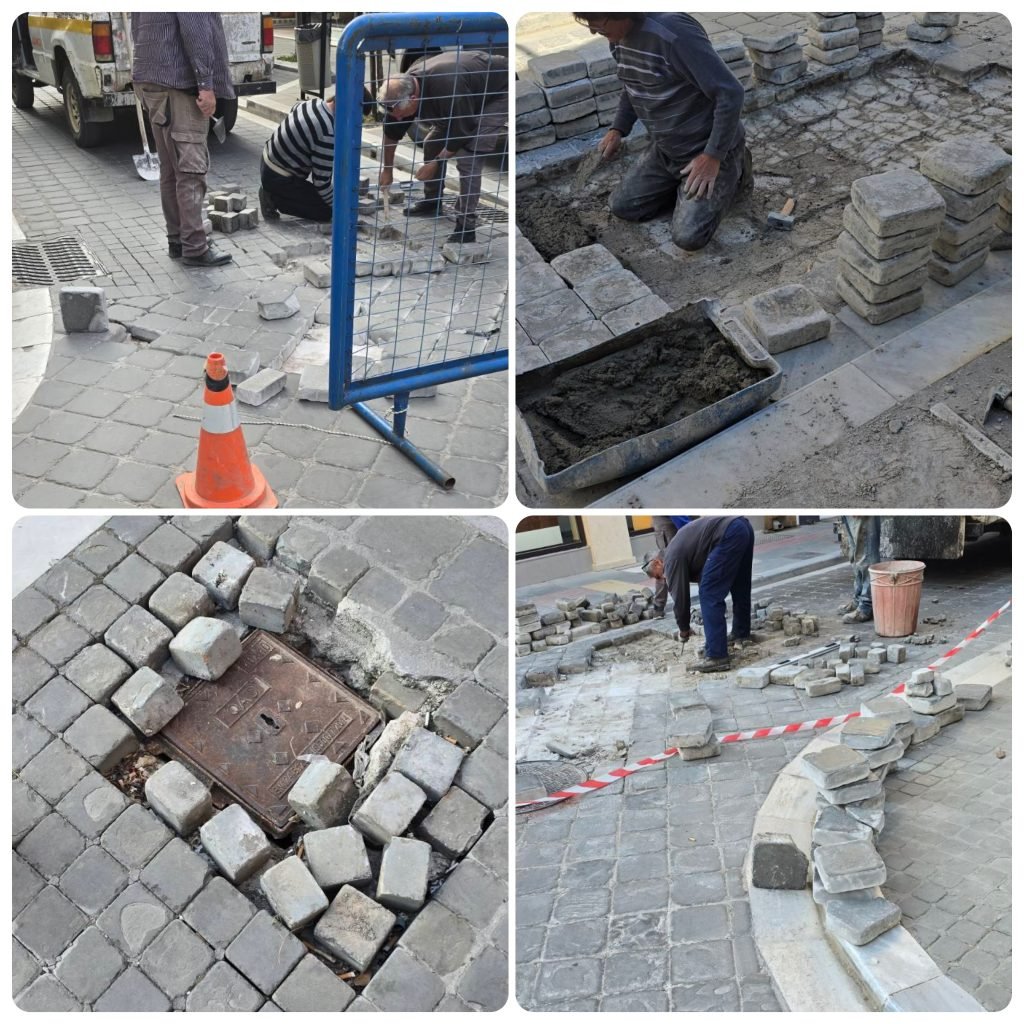 Κάτω Αχαΐα: Εργασίες συντήρησης & επισκευής στο τμήμα της ανάπλασης