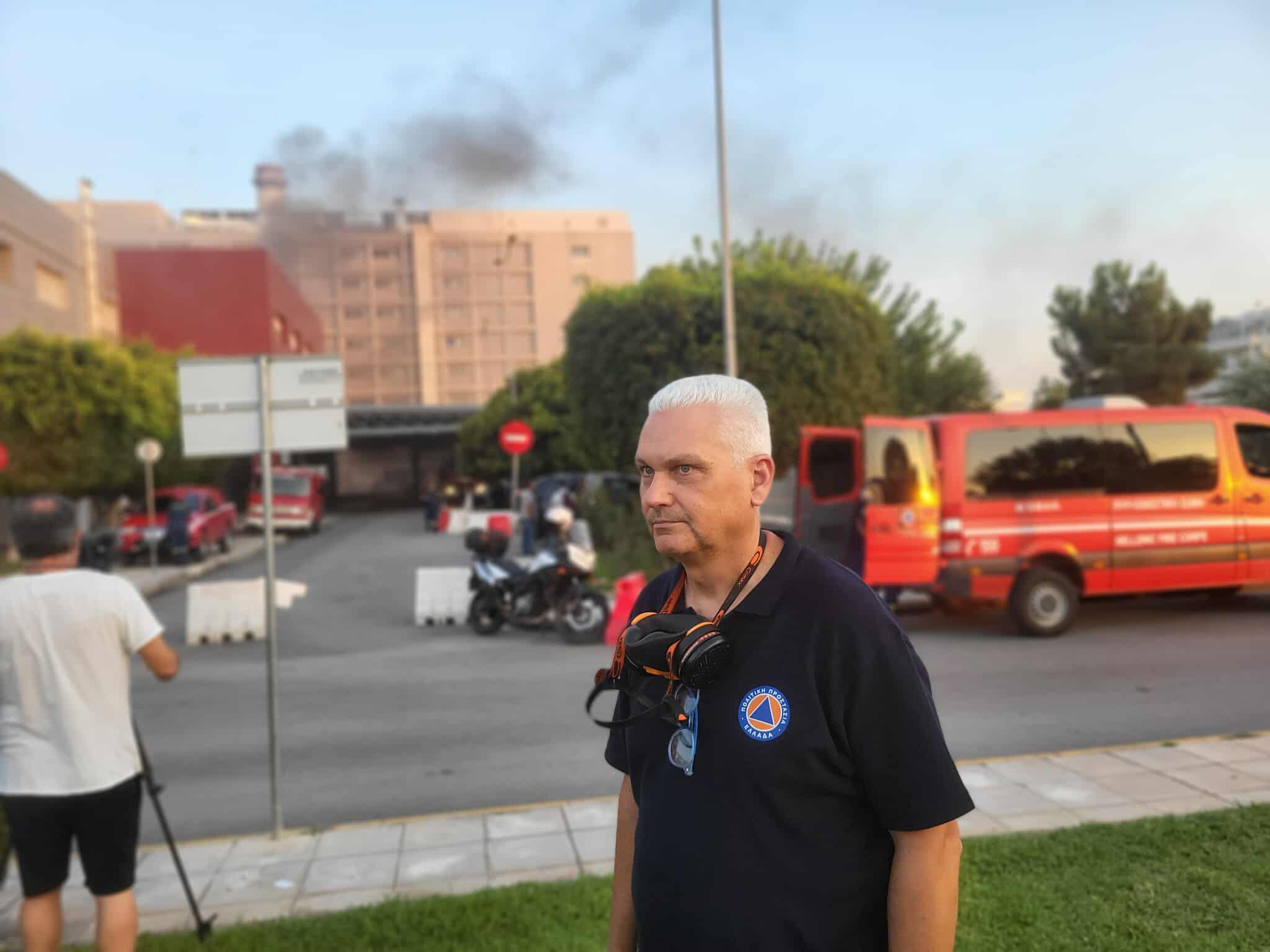 Φ. Ζαΐμης: «Με βάση επιστημονική έκθεση χωρίς περιβαλλοντική επιβάρυνση η περιοχή του Νοσοκομείου "Άγιος Ανδρέας" μετά την φωτιά» 