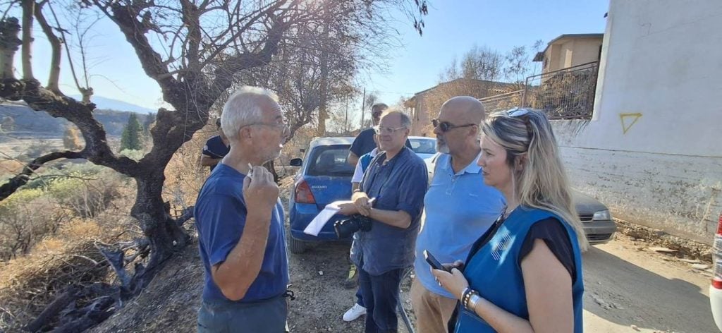 Χαράλαμπος Μπονάνος: Κοντά στους πυρόπληκτους συμπολίτες ΦΩΤΟ