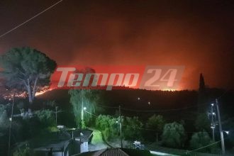 Μάχη με τις φλόγες συνεχίζουν να δίνουν οι πυροσβεστικές δυνάμεις στην Αρχαία Ολυμπία - ΦΩΤΟ