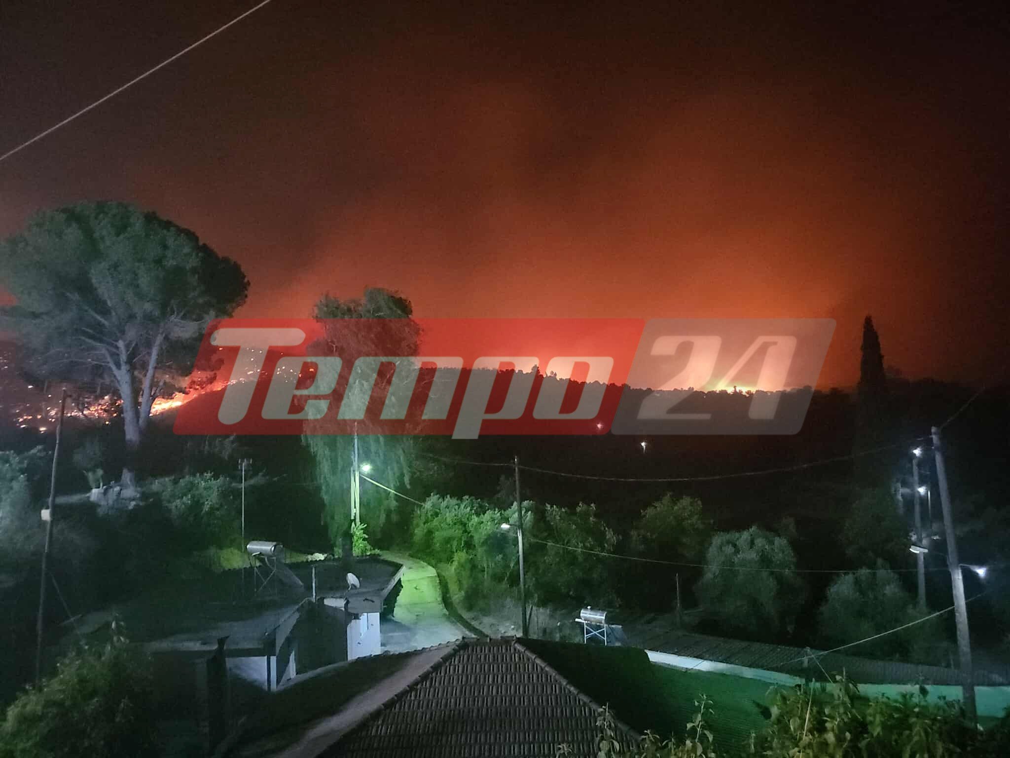 Μάχη με τις φλόγες συνεχίζουν να δίνουν οι πυροσβεστικές δυνάμεις στην Αρχαία Ολυμπία - ΦΩΤΟ