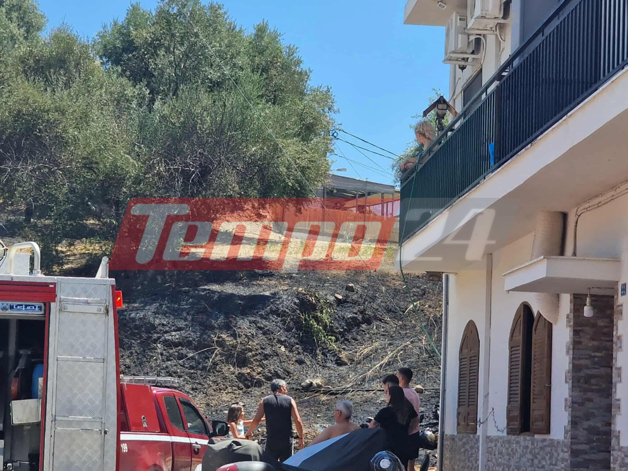 Πάτρα: Κινδύνεψαν σπίτια από φωτιά στην Ανθούπολη (ΦΩΤΟ)
