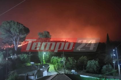 Η Ηλεία έζησε ξανά τον εφιάλτη της φωτιάς - Βελτιωμένη η εικόνα του πύρινου μετώπου σήμερα το πρωΐ