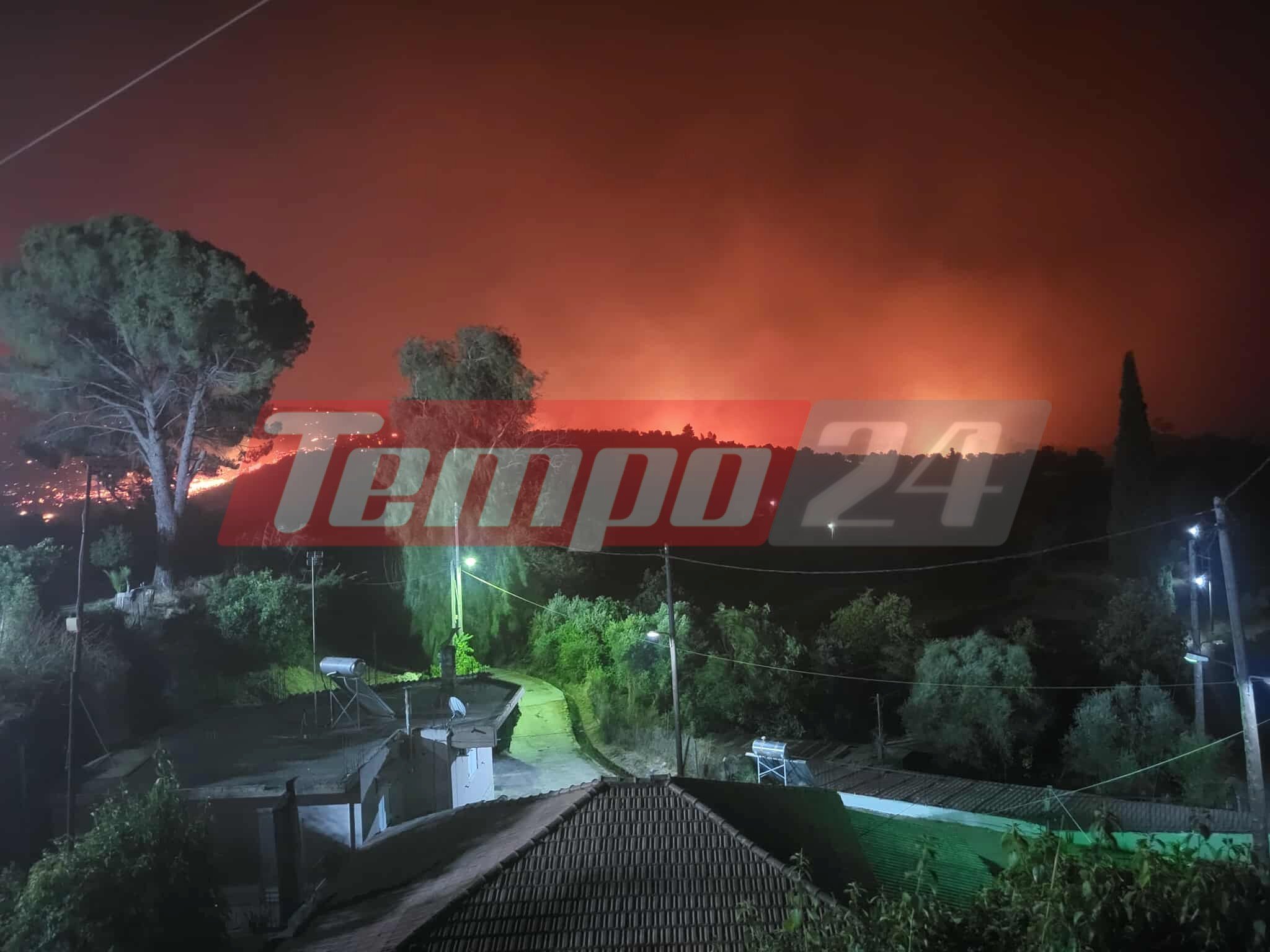 Η Ηλεία έζησε ξανά τον εφιάλτη της φωτιάς - Βελτιωμένη η εικόνα του πύρινου μετώπου σήμερα το πρωΐ
