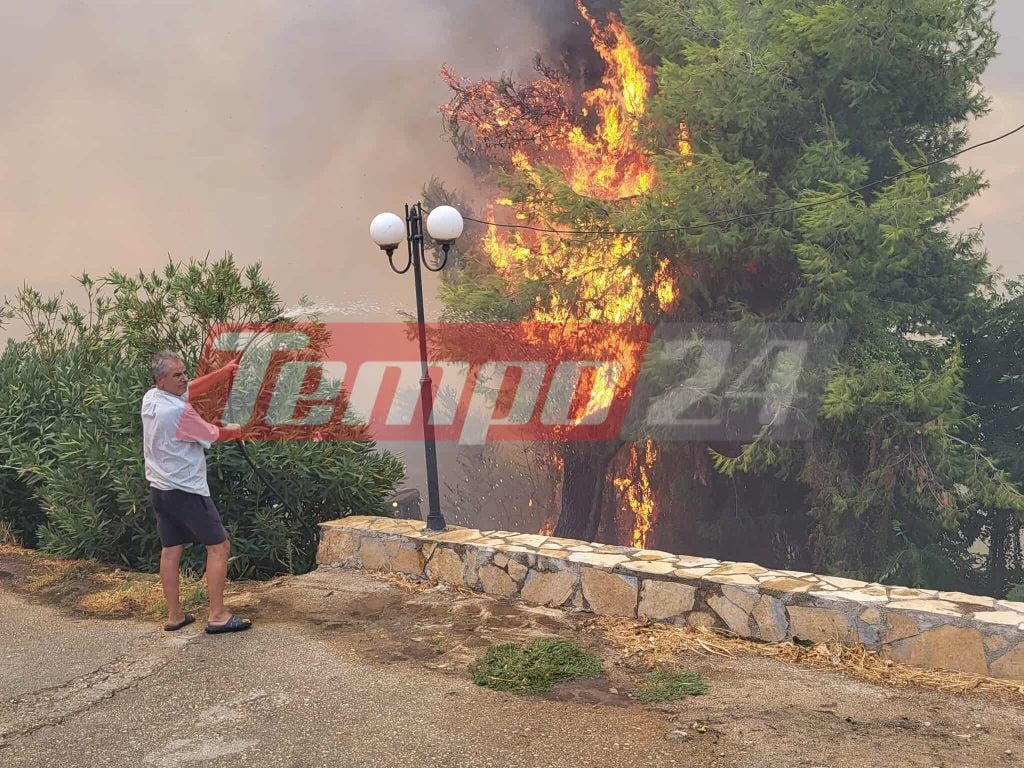 Κόλαση φωτιάς στην Αχαΐα: Καίγονται σπίτια επιχειρήσεις και νεκροταφείο - Εκκενώνονται Καμίνια, Βραχνέικα και Τσουκαλέικα, έκλεισε τμήμα της Πατρών-Πύργου (ΦΩΤΟ - ΒΙΝΤΕΟ)