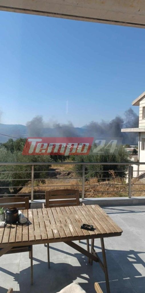 Πάτρα: Πυρκαγιά στον Άγιο Βασίλειο προς Πλατάνι - Ήχησε το 112 (ΦΩΤΟ)