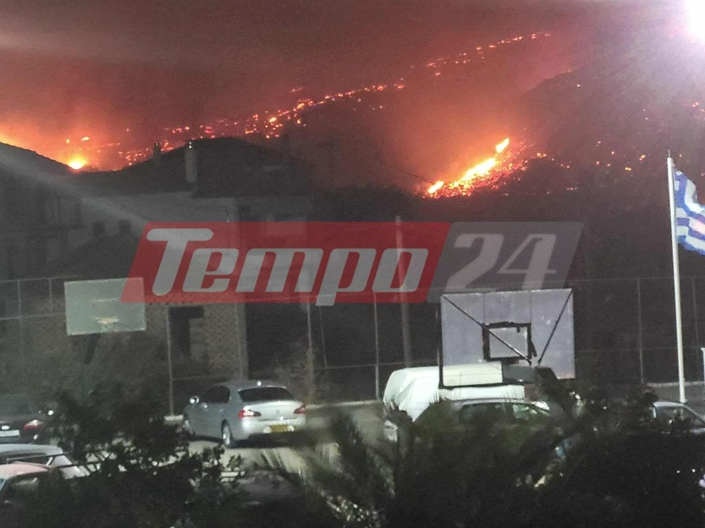 Η Ηλεία έζησε ξανά τον εφιάλτη της φωτιάς - Βελτιωμένη η εικόνα του πύρινου μετώπου σήμερα το πρωΐ