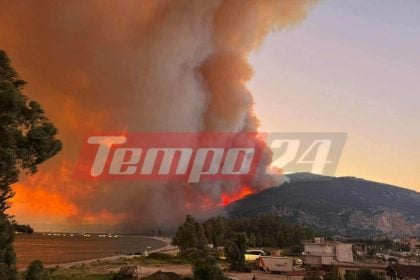 Πύρινος εφιάλτης τα ξημερώματα στα Παλιάμπελα Βόνιτσας - Ήχησε το 112 - Η φωτιά πλησιάζει τα πρώτα σπίτια