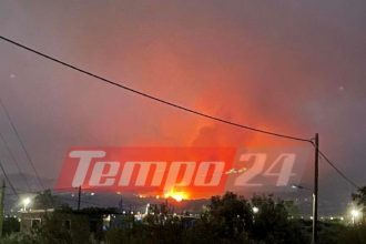 Πάτρα: Δεύτερη νύχτα με πύρινο εφιάλτη - Μπαράζ μηνυμάτων του 112 για εκκενώσεις οικισμών, κλειστή η Περιμετρική (ΦΩΤΟ - ΒΙΝΤΕΟ)