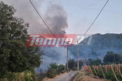 Φωτιά στην Πάτρα: Υπό έλεγχο η εστία στην περιοχή του Μπάλα - Προσήχθησαν δύο άτομα που κινούνταν ύποπτα με μηχανή (ΦΩΤΟ)