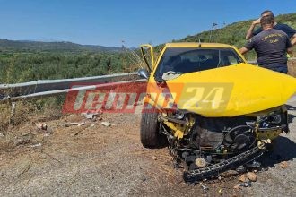 Εκτροπή αυτοκινήτου στην Ιόνια Οδό – Δύο γυναίκες τραυματισμένες στο νοσοκομείο (ΦΩΤΟ)