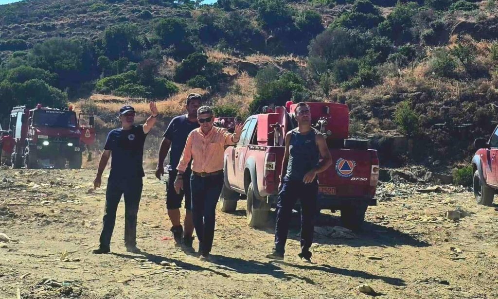 Κινητοποίηση για φωτιά στον ΧΥΤΑ Φλόκα Δυτ. Αχαΐας (ΦΩΤΟ)