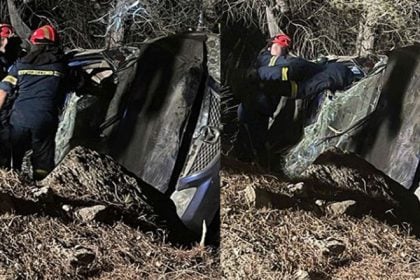 Ηράκλειο: Έπεσε σε γκρεμό με το αυτοκίνητο