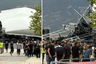 Ισχυροί άνεμοι πλήττουν τη Δυτική Ελλάδα - Mαταιώθηκε η συναυλία Βίσση - Ρέμου στα Γιάννενα, "ξηλώθηκε" η σκηνή! Κλειστό το αεροδρόμιο της Κέρκυρας λόγω έντονης βροχής - ΦΩΤΟ - ΒΙΝΤΕΟ