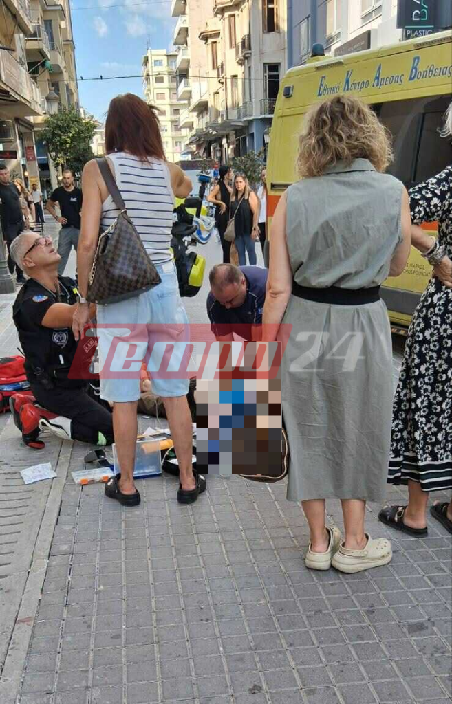 Πάτρα: Γυναίκα κατέρρευσε έξω από την Ευαγγελίστρια (ΦΩΤΟ)