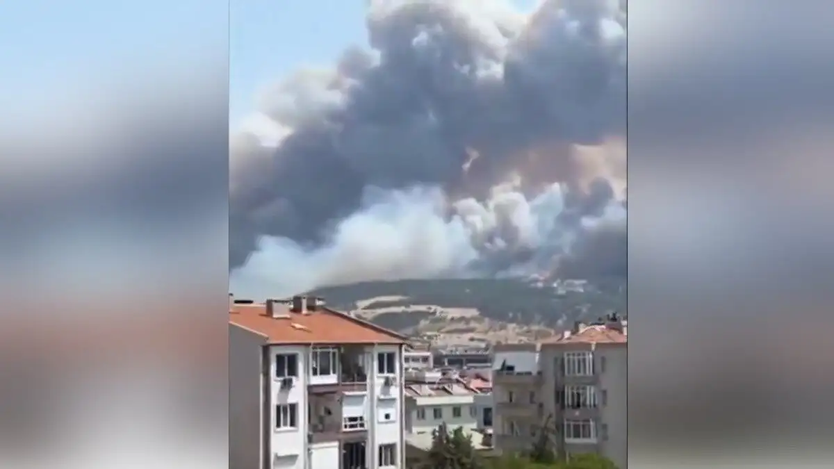 Τουρκία: Μεγάλη φωτιά στα Δαρδανέλλια – Διακόπηκε η ναυσιπλοΐα λόγω καπνού