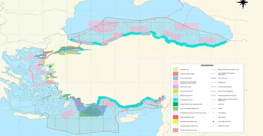 Θαλάσσια πάρκα σε Αιγαίο και Ανατολική Μεσόγειο ανακοίνωσε η Τουρκία - Απέκλεισε το Καστελόριζο - ΔΕΙΤΕ ΧΑΡΤΕΣ