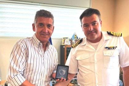 Στην Κάτω Αχαΐα, ο νέος Διοικητής του Ναυτικού Σταθμού Ιονίου, Αντιπλοίαρχος Π.Ν. Μιχαήλ Κούλης
