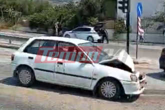 Πάτρα: Τροχαίο στην Εγλυκάδα - Τραυματίστηκε οδηγός (ΦΩΤΟ)