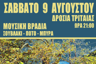 Μουσική βραδιά στη Δροσιά Τριταίας