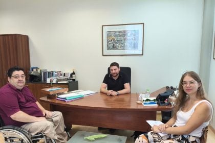 Συνάντηση του Προέδρου της Π.Ο.Μ.ΑμεΑ Δ.Ε. & Ν.Ι.Ν. με τον Αντιδήμαρχο Πολιτισμού για το «Φεστιβάλ Φορέων Κοινωνικής Φροντίδας»