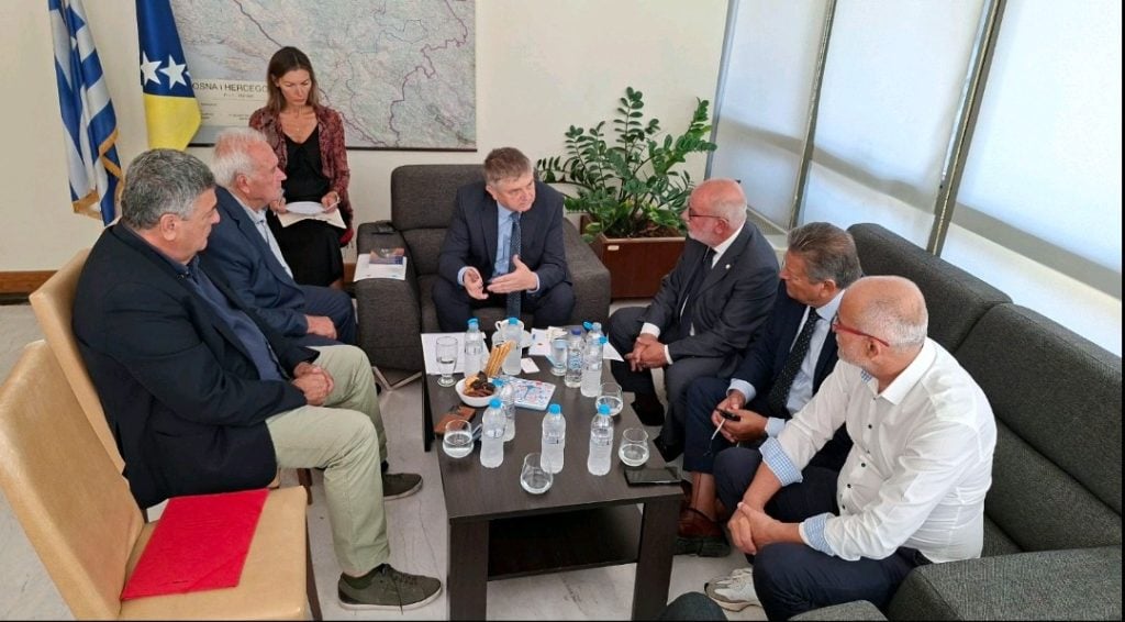 Συνάντηση των Αντιπεριφερειαρχών, Π. Σακελλαρόπουλου και Αθλητισμού, Π. Αντωνόπουλου με τον Πρέσβη της Βοσνίας και Ερζεγοβίνης , Ντράγκαν Βούκοβιτς
