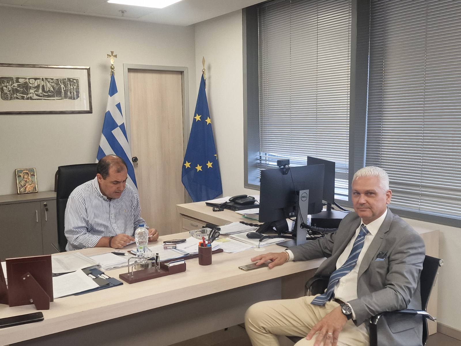 Συνάντηση Ζαΐμη με τον Υφυπουργό Κ. Κατσαφάδο - Προχωρά η καταβολή των αποζημιώσεων στους πληγέντες του Ερύμανθου από την φωτιά του 2024