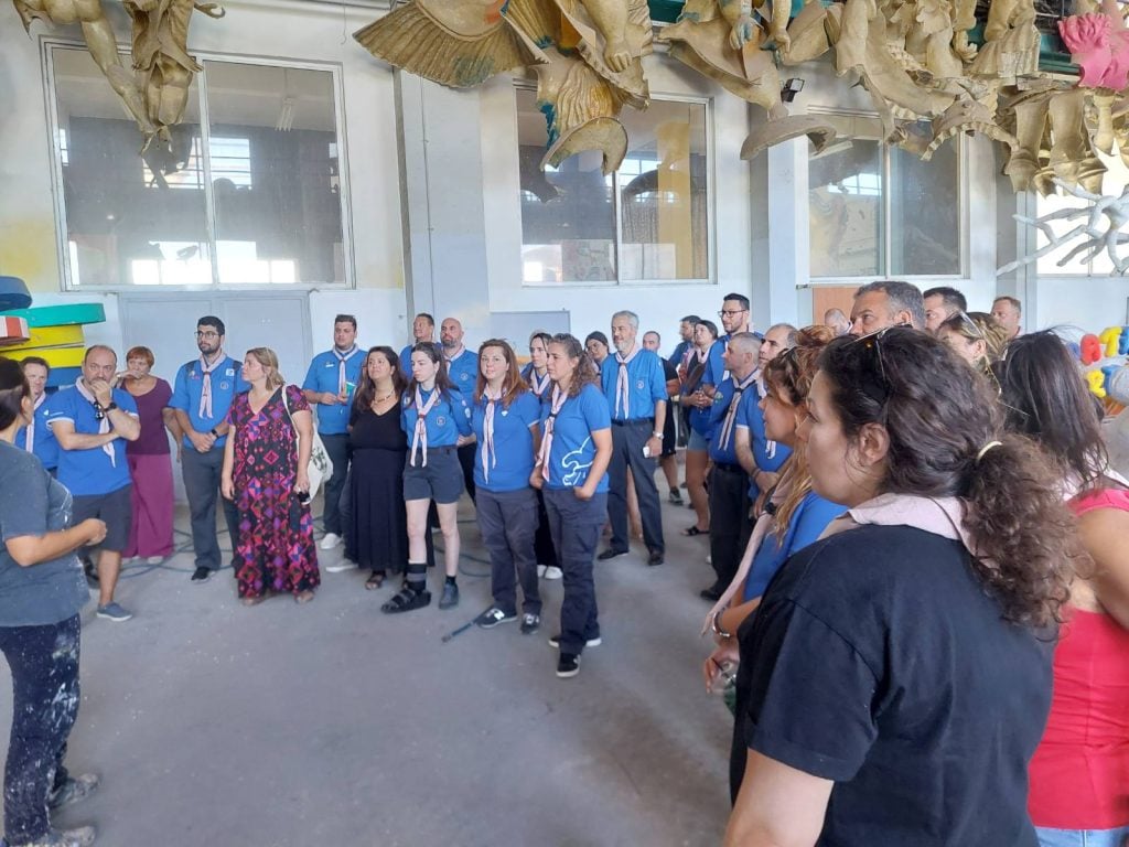 Ξενάγηση Προσκόπων από όλη την Ελλάδα στο Καρναβαλικό εργαστήριο