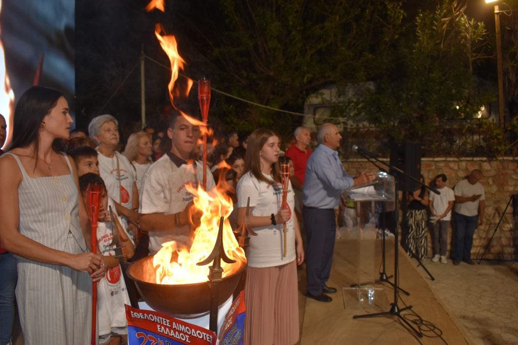 Λαμπαδηδρομία εθελοντών αιμοδοτών
