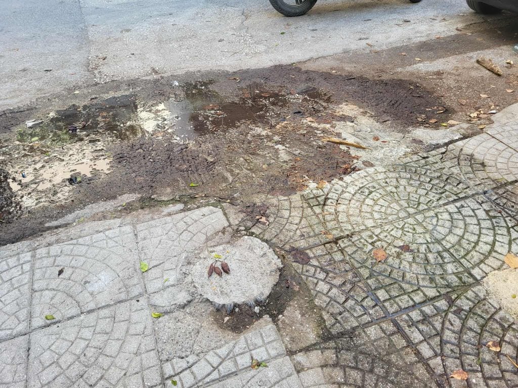 Πάτρα: Η ...λίμνη της οδού Ναυαρίνου - Διαρροή νερού για εβδομάδες ΦΩΤΟ