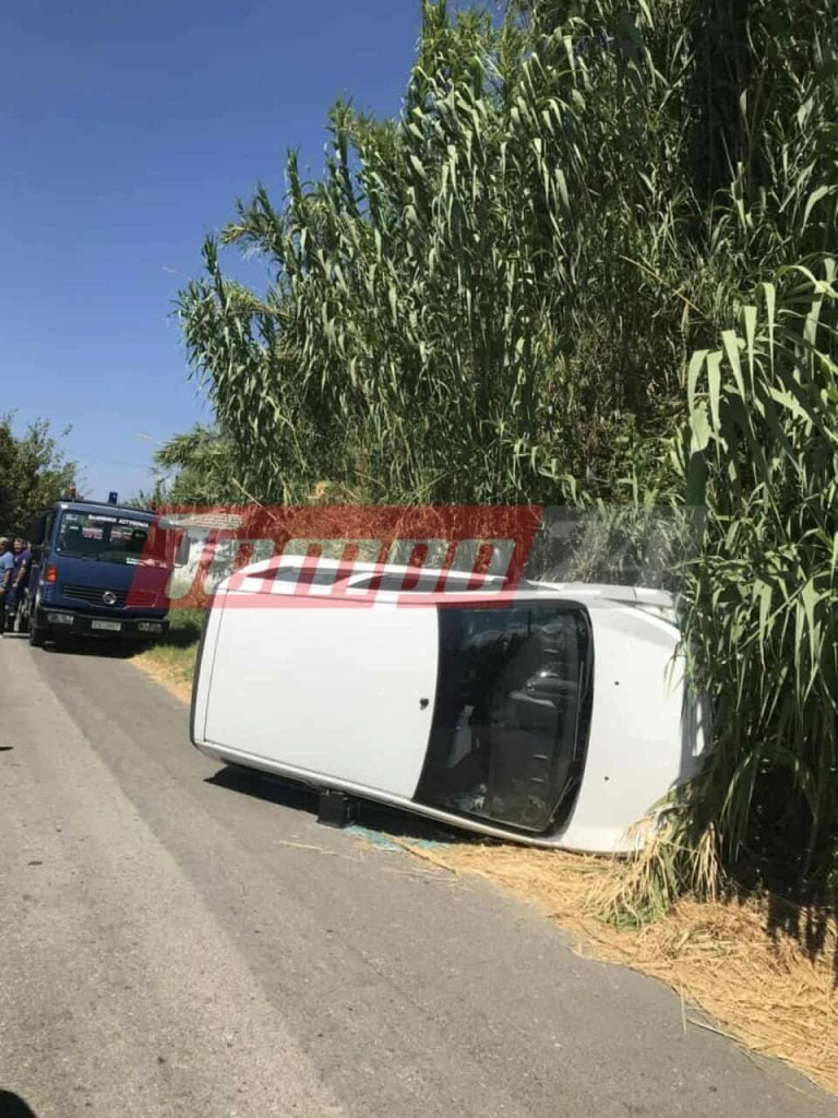 Πάτρα: Εξετράπη όχημα στην Πλαζ - Εγκλωβίστηκε οδηγός (ΦΩΤΟ)