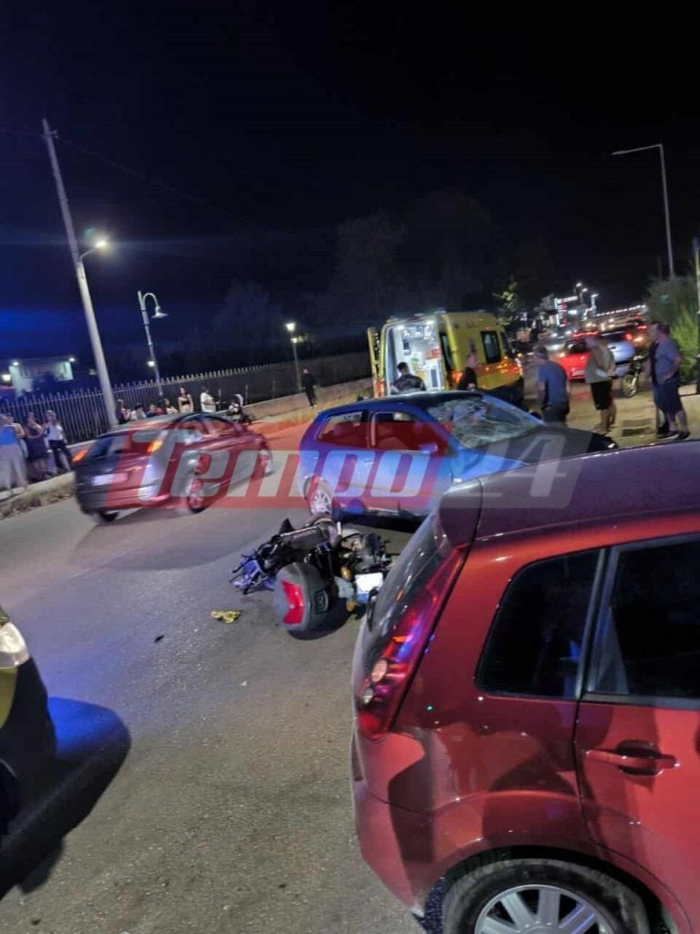 Πάτρα: Τροχαίο με τραυματισμό στην Παραλία - Σύγκρουση ΙΧ με δίκυκλο (ΦΩΤΟ)