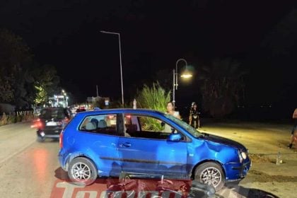 Πάτρα: Τροχαίο με τραυματισμό στην Παραλία - Σύγκρουση ΙΧ με δίκυκλο (ΦΩΤΟ)