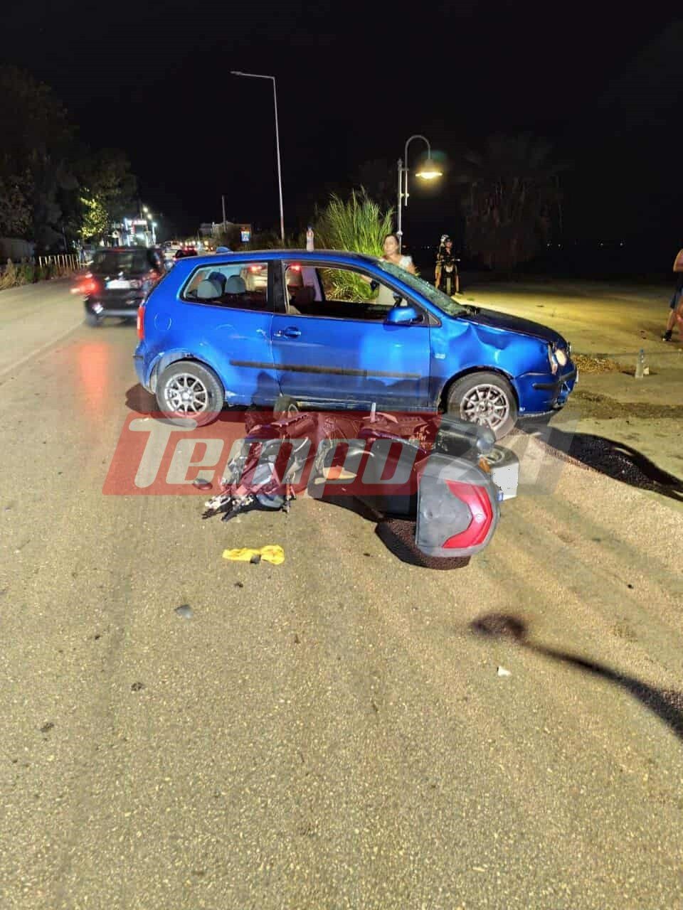 Πάτρα: Τροχαίο με τραυματισμό στην Παραλία - Σύγκρουση ΙΧ με δίκυκλο (ΦΩΤΟ)