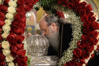 Ὁ Ἑσπερινός τῆς Ἑορτῆς τῆς Ἐπανακομιδῆς τῆς Τιμίας Κάρας τοῦ Ἀποστόλου Ἀνδρέου στήν Πάτρα
