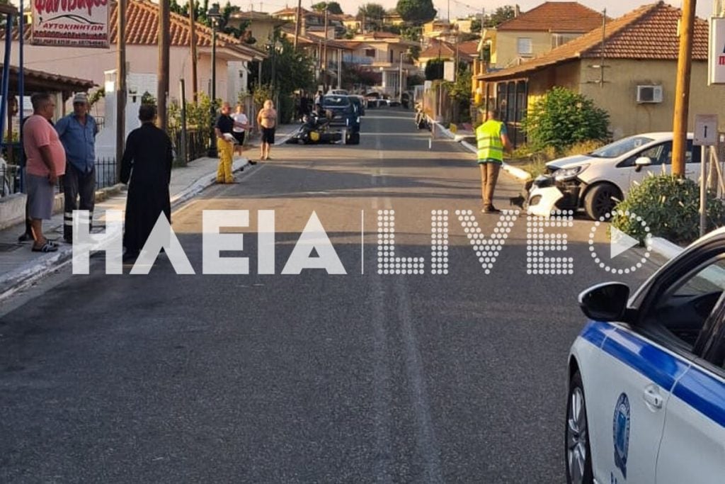 Ηλεία: Τραυματίας μοτοσικλετιστής σε τροχαίο (ΦΩΤΟ)