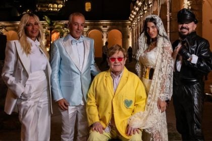 Άννα Βίσση: Με τον Elton John στη βάφτιση του Γιάννη Κούστα Junior