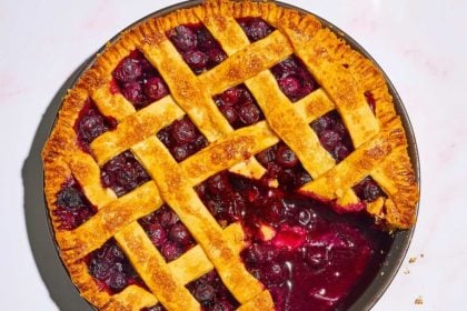 Τάρτα με μύρτιλα (blueberry pie)